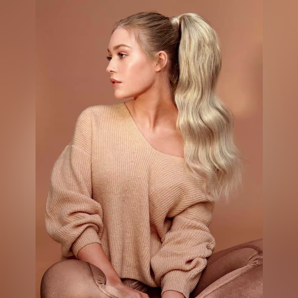 20" Sandy Blonde Balayage Ponytail by Luxy